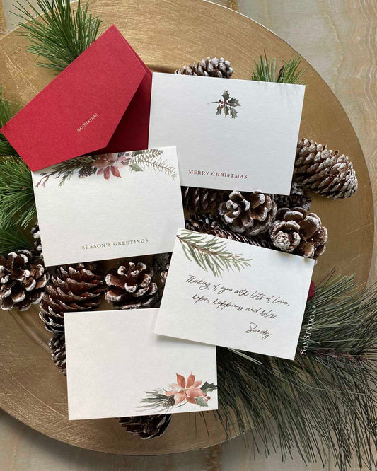 CHRISTMAS FLORAL CARDS