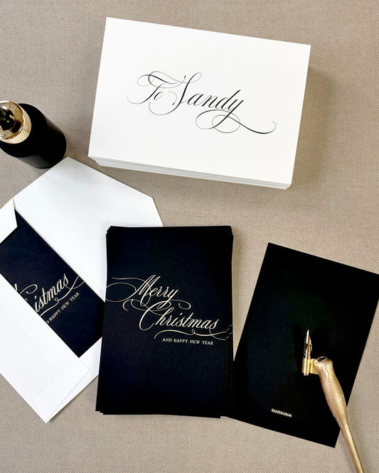 BLACK CHRISTMAS CARDS