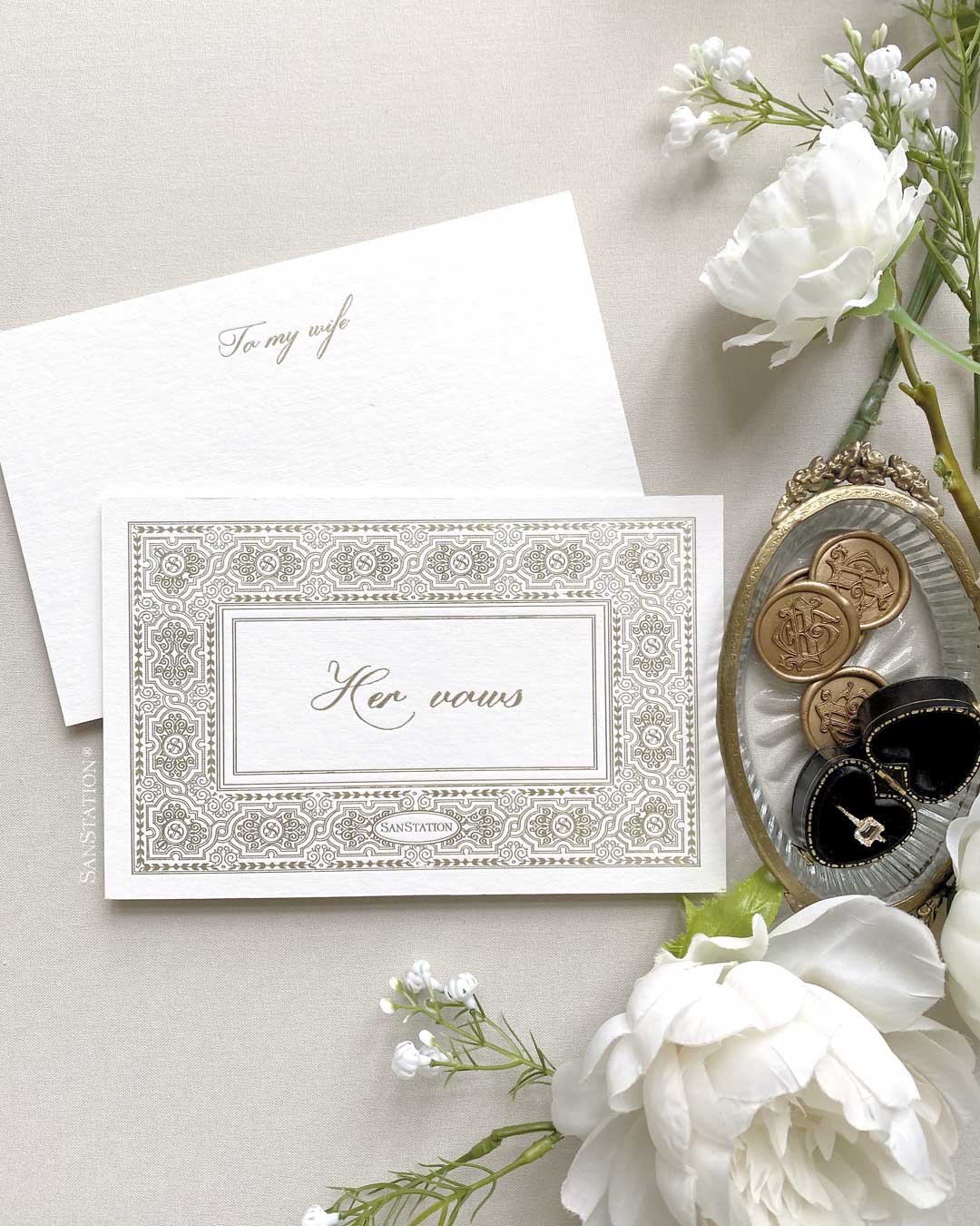 GOLDEN FRAME VOWS CARD
