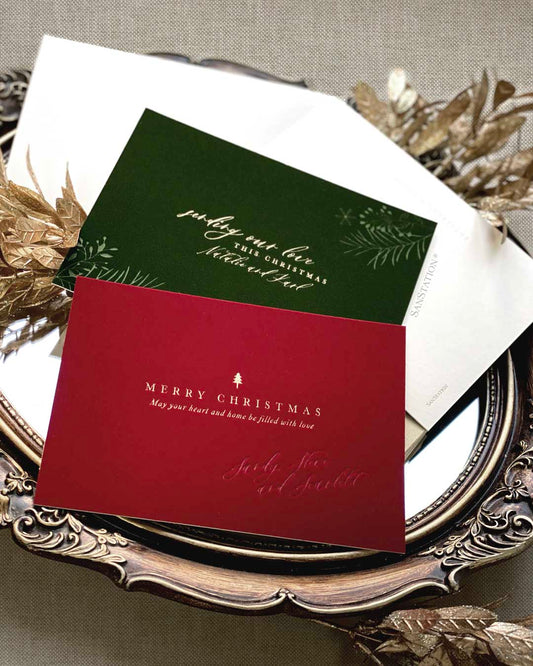VELVET CHRISTMAS CARDS