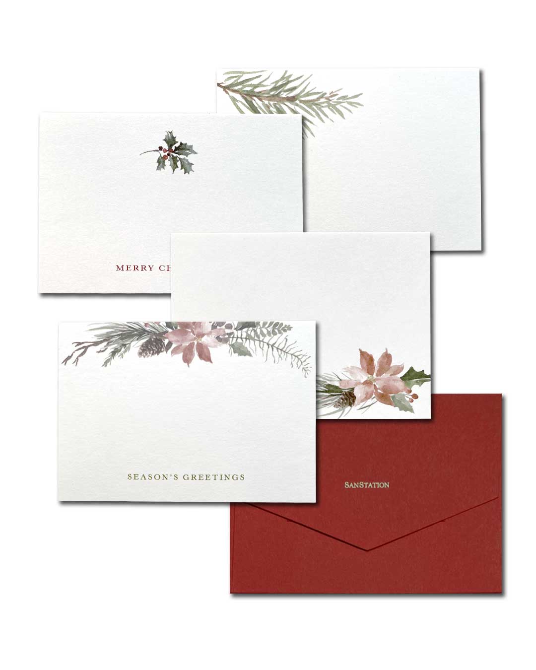 CHRISTMAS FLORAL CARDS