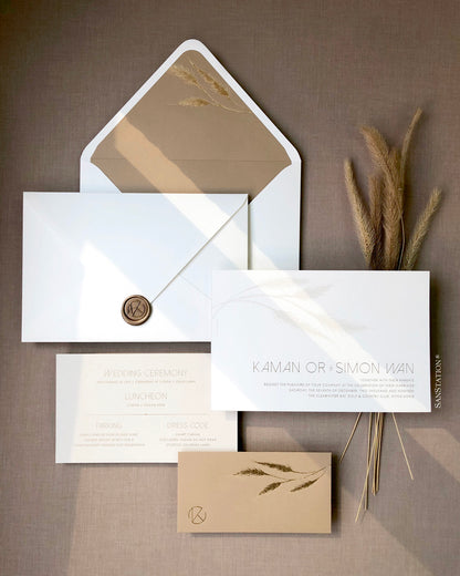 GOLD EDGED INVITATION