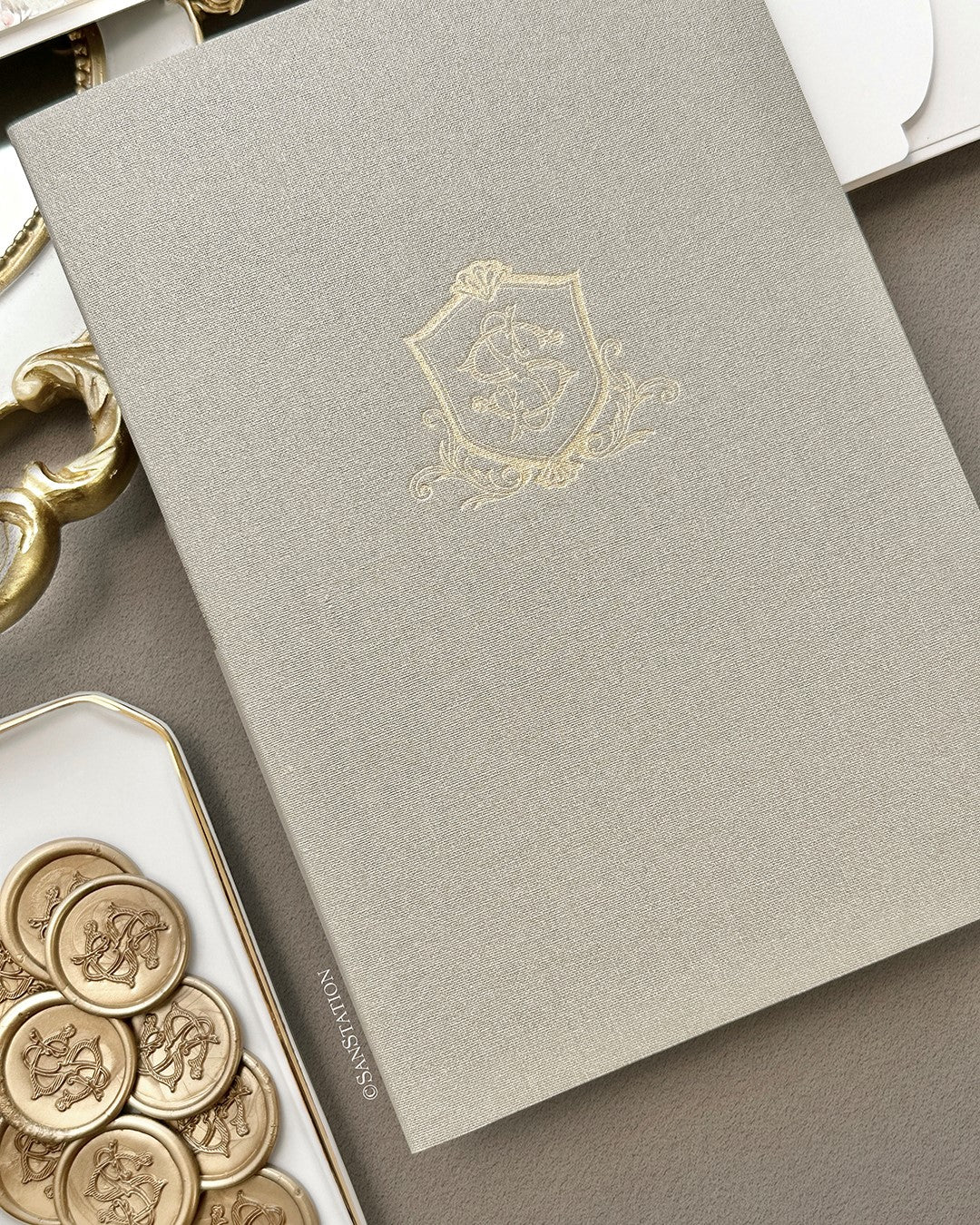 SHIMMER LINEN INVITATION