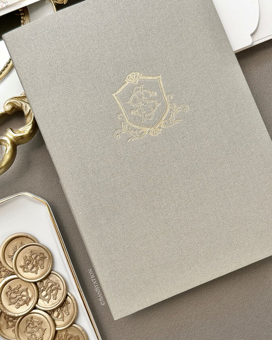 SHIMMER LINEN INVITATION