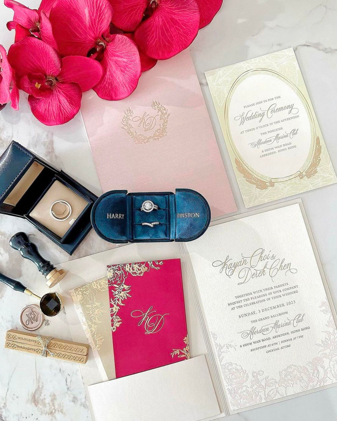 SHIMMER LINEN INVITATION