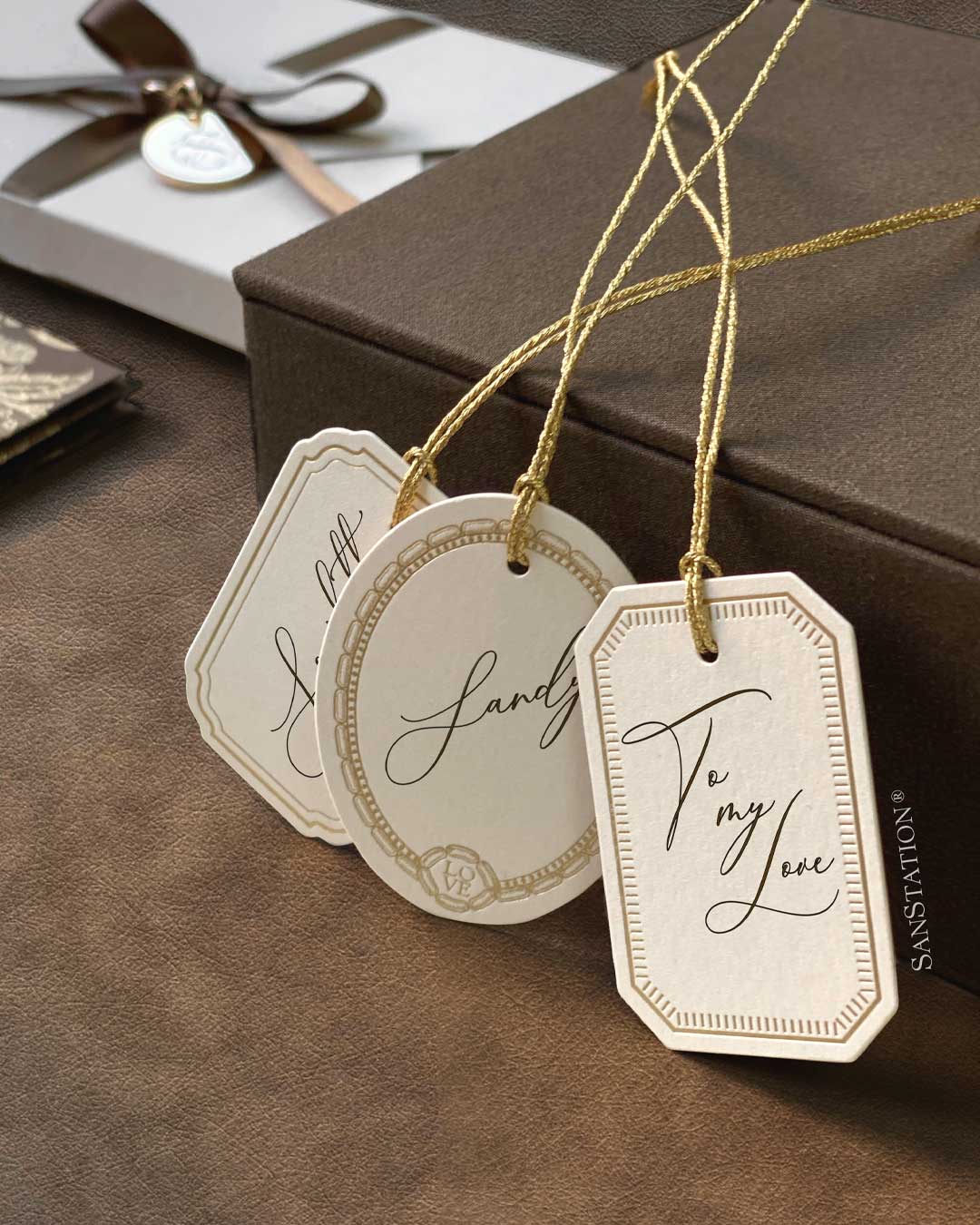 GOLD FRAME GIFT TAGS