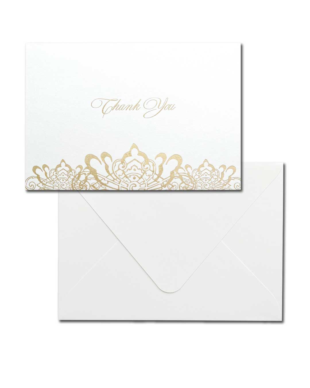 GOLD THANK YOU CARDS